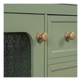 thumbnail image 6 of Seranor Modern Bathroom Vanity with Ceramic Sink, Shelves, Drawers, Wood, Green, 6 of 11