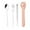 Pink, variant on Spoons and Forks Set,Stainless Steel Chopsticks,Cute Stainless Steel Cutlery Chopsticks Spoon Fork Set Student Portable Cutlery Case Stainless Steel Cutlery Set,Fork and Spoon Set