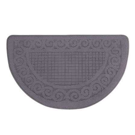 LAMIRO Half Round Door Mat Indoor Half Circle Entrance Rugs Outdoor Half Moon Entryway Rug Half Round Front Door Mats Rubber Welcome Mat Non Slip