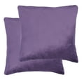 thumbnail image 4 of SAFAVIEH Davina Solid Pillow, 22" x 22", Purple, Set of 2, 4 of 5