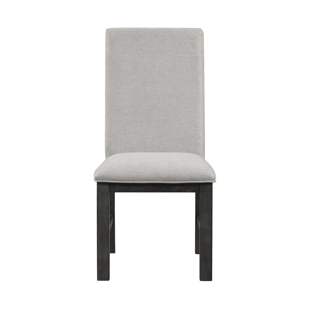 Lexicon Orem Wood and Fabric Dining Room Chairs in Antique Black (Set of 2)
