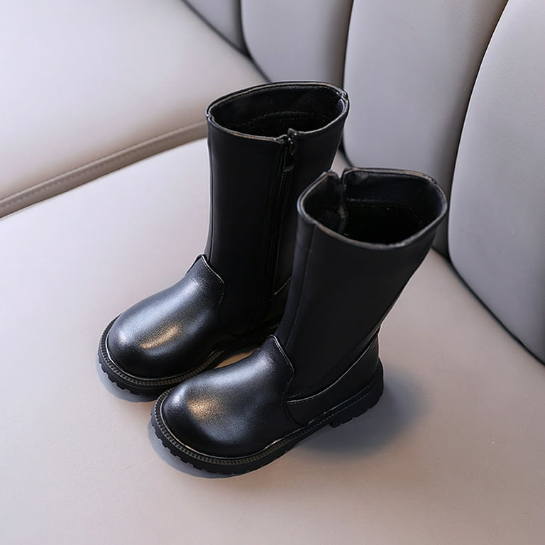 Hessimy muck boots Fall Winter Girls Knee High Motorcycle Riding