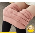 thumbnail image 4 of Polainas gruesas de seda de Cachemira de oveja para mujer, mallas ajustadas de cintura alta elásticas cálidas para invierno, 4 of 5