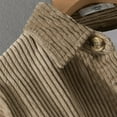thumbnail image 4 of Xzbqbs Mens Polo Shirts Corduroy Long Sleeve Solid Color Button Down Pullover Tops Casual Fashion Classic Fit Shirt with Pocket, 4 of 4