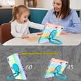 thumbnail image 3 of Dteck Rugged Case for iPad 11-inch (A16) 2025/ iPad 10th Generation 10.9-inch 2022,Heavy Duty 3-Layer Protection Case Shockproof Hand Grip Kickstand Cover for iPad 10th/11th Gen,Colourful+Blue, 3 of 4