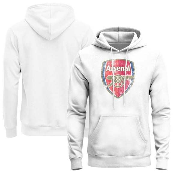 Men's 1863FC White Arsenal Color Badge Fleece Hoodie
