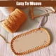 thumbnail image 2 of Qarigey Parte inferior de bolsa Premium de PU para tejer Crochet, moda Retro y antidesgaste, Base de bolsa de PU de ganchillo Viajes, Equipaje y Accesorios Varios oro marrón, 2 of 6