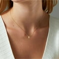 thumbnail image 4 of Cross Necklace, 14K Gold Plated Box Chain Cross Pendant Necklace Dainty Simple Silver Cross Tiny Necklace for Women, 4 of 6
