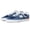 Indigo/White, variant on New Balance Unisex 574 Vulc Skate Shoe, White/Baby Blue, 8 Wide US Men