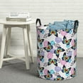 thumbnail image 6 of Sikiie Bright Butterflies1 Print Round Dirty Clothes Basket, Waterproof Standing Foldable Storage Basket, for Laundry Room, Bedroom, Bathroom Storage-Small, 6 of 6