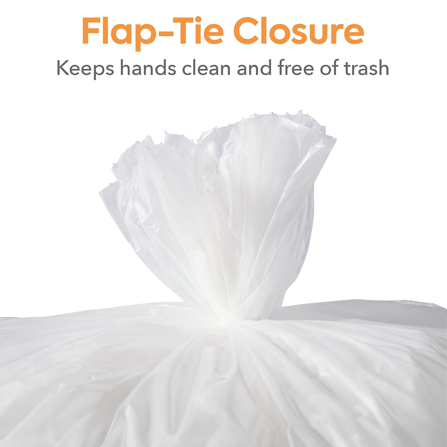 Staples Coastwide Professional 55-60 Gallon Trash Bag 38" x 58" Low Density 1 mil Clear 100 Bags/Box