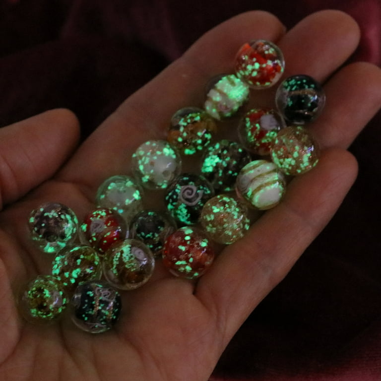 12 oz. Package of Red & Green Lampwork Beads, 6 oz. of Each Color