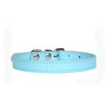 thumbnail image 1 of 2pcs Pu Leather Solid Soft Colorful Pet Dog Collar For Small Medium Large Dogs Neck Strap Adjustable Safe Labrador Puppy Kitten Cats Collar_Jiuedso, 1 of 1