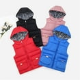 thumbnail image 2 of YTDSCS Kids Winter Puffer down Cotton Vest Toddler Warm Hooded Sleeveless Jacket Thick Water-Resistant Waistcoat for Boys Girls 3-12 Years, 2 of 8