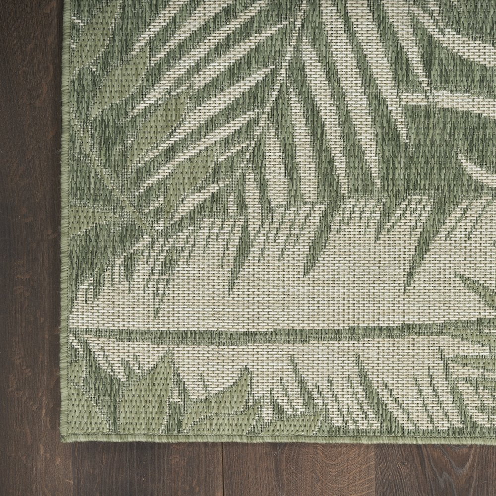 Nourison Home Garden Oasis 10' x 14' Green Ivory Outdoor Rug