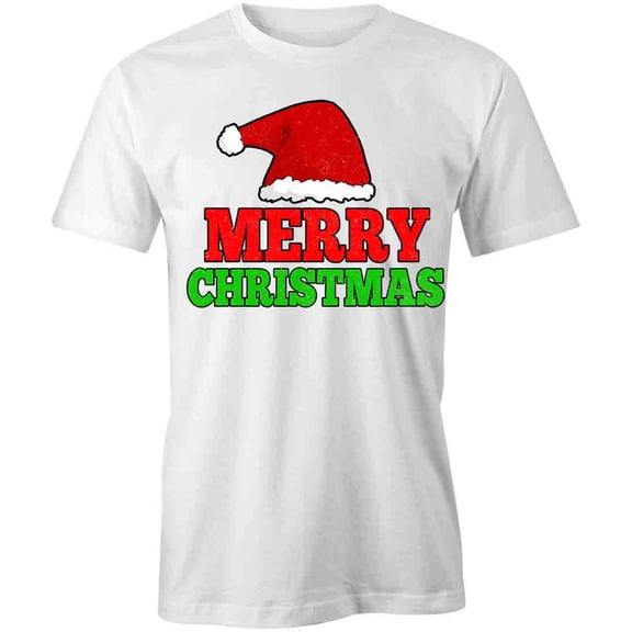 Merry Christmas T-Shirt | Seasonal Holiday White Tee Gift