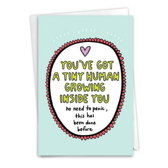 Funny Big Baby Congratulations Card - Oversized 8.5x11 Inch Pregnancy Card From All Of Us | Nap Time Joke | NobleWorks USA 4 thumbnail image
