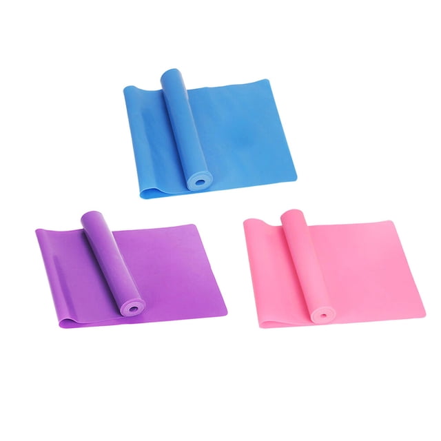 Bandas elásticas de musculación para el ejercicio físico para el ejercicio físico (rosa, azul y púrpura)