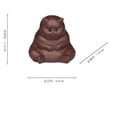 thumbnail image 2 of GUANGHONG Purple Sand Tea Pet Cat Decoration Handmade Fat Cat Sculpture Crafts Decorative Tea Table Tea Set, 2 of 7