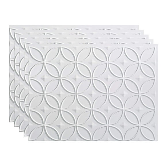 FASADE PB6100 Backsplash Panel 18" x 24" Rings Gl,PK5