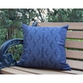 thumbnail image 2 of Simply Daisy, 20" x 20" Dotted Focus Blue Geometric Print Decorative Outdoor Throw Pillow, 2 of 2