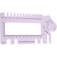 Yoluxingy Needle Crochet Gauge, Practical Durable Crochet Plastic Ruler
