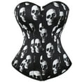 thumbnail image 1 of Grebrafan Corsets Bustier à Lacets Femmes Skull 6XL, 1 of 5