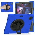 thumbnail image 3 of KIQ iPad Pro 12.9 Case, Heavy Duty Shield Case Shoulder Strap for Apple iPad Pro 12.9 5th Gen [Shield Dark Blue], 3 of 9