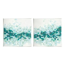 Stupell Industries Abstract Speckled Horizon Abstract Painting Unframed Art Print Wall Art, 12 x 12, Set of 2