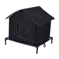 thumbnail image 4 of Casa para gatos callejeros al libre, invierno, impermeable, premium, aislante, cálida, refugio para gatos callejeros, tela Oxford para jardín y 55 cm x 48 cm x 56 cm, 4 of 8