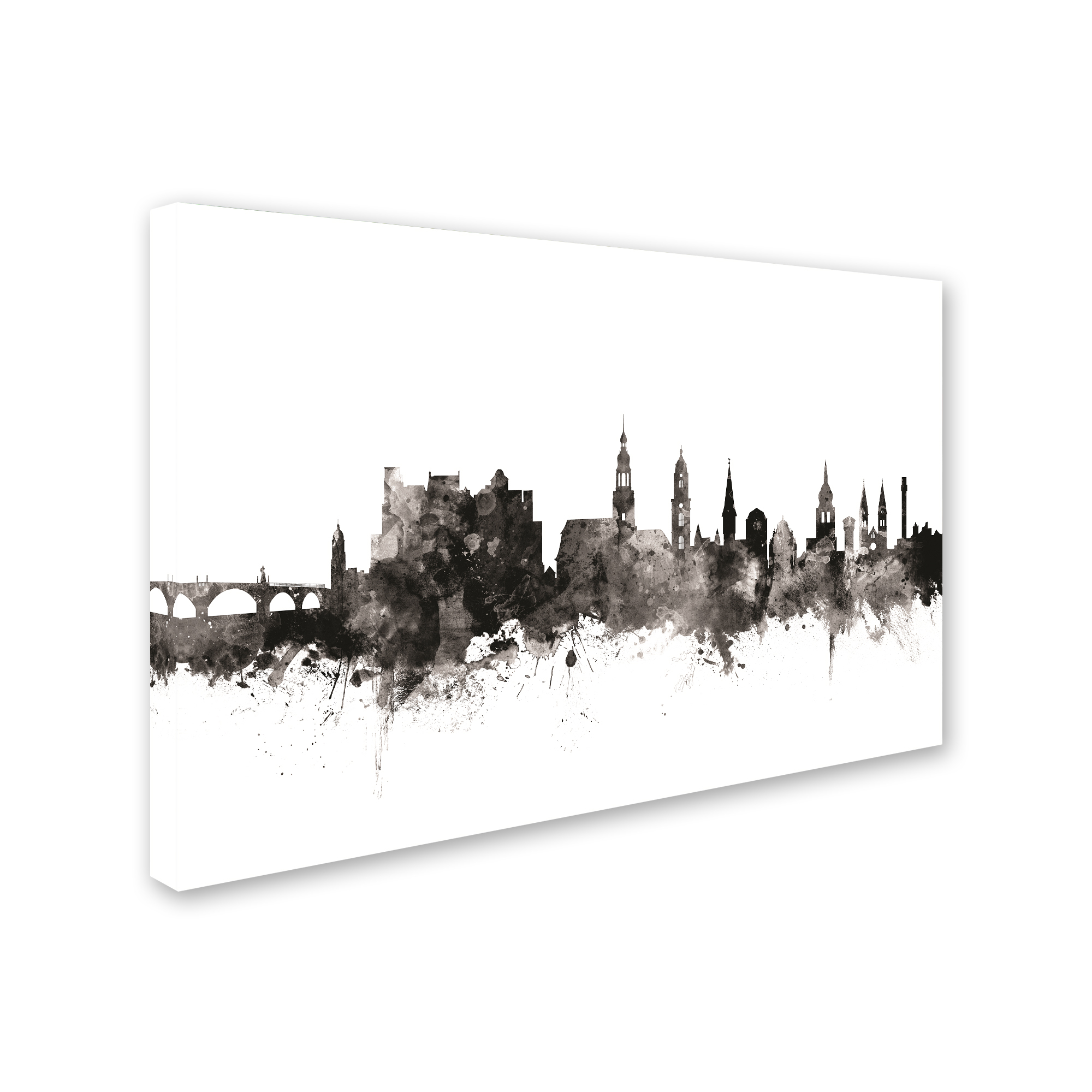 Trademark Fine Art 'Heidelberg Germany Skyline I' Canvas Art by Michael Tompsett