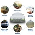 thumbnail image 3 of Mockins 175”x70”x60” Silver 190T Polyester Sedan Car Cover, 3 of 8