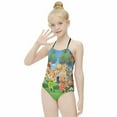 thumbnail image 6 of Animal Crossing Girls One Piece Swimsuits Quick Dry Bathing Suit Swimwear Swimming Suit 7-9Y(120cm), 6 of 8