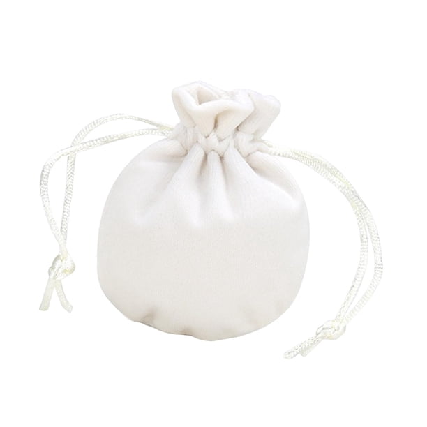 Bolsa con cordón para guardar joyas, organizador de regalos de fiesta, bolsa de terciopelo para relojes, collares, pulseras, dijes y aniversarios. Beige 75x95cm