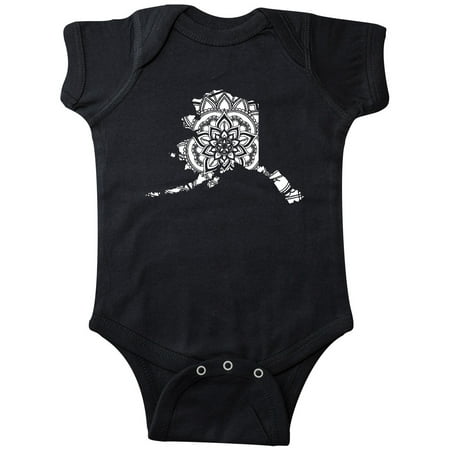 

Inktastic Alaska Silhouette Mandala Gift Baby Boy or Baby Girl Bodysuit