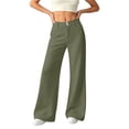 thumbnail image 5 of LEKWK Wide Leg Pants for Women High Waisted Baggy Work Trousers Loose Fit Comfy Palazzo Pants with Pockets Fall Daily Business Casual Outfits, 5 of 8