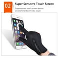 thumbnail image 4 of Winter Thermal Gloves Touch Screen Glove Water Resistant Windproof Warm for Driving Cycling Running, 4 of 10