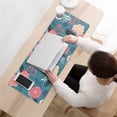 thumbnail image 3 of Long Mouse Pads for Desk,Pioneer Flower Floral Print Pattern Desk Mats on Top Of Desks, Desk Mouse Pad Extra Large with 3mm Non-Slip Base and Stitched Edge for Gaming,Office,Work,Home 31.5"x11.8", 3 of 6