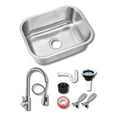thumbnail image 1 of Fregadero Tarja Submontar 1 Tina Acero Inox C/kit Mezc Prem, 1 of 5