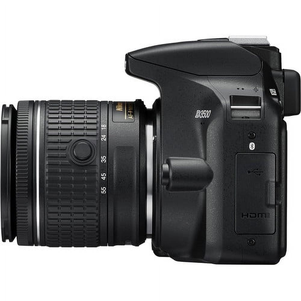 Nikon D3500 W/ AF-P DX NIKKOR 18-55mm f/3.5-5.6G VR Black + PIXI
