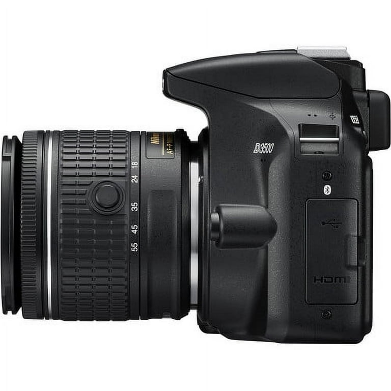 Nikon D3500 W/ AF-P DX NIKKOR 18-55mm f/3.5-5.6G VR Black + PIXI