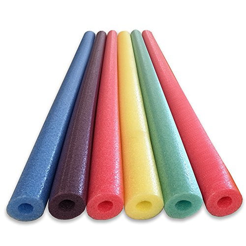 Oodles of Noodles Nouilles de Piscine en Mousse Deluxe - Lot de 6 Assortiment 52 Pouces Prix de Gros Pack en Vrac et Connecteur Gratuit