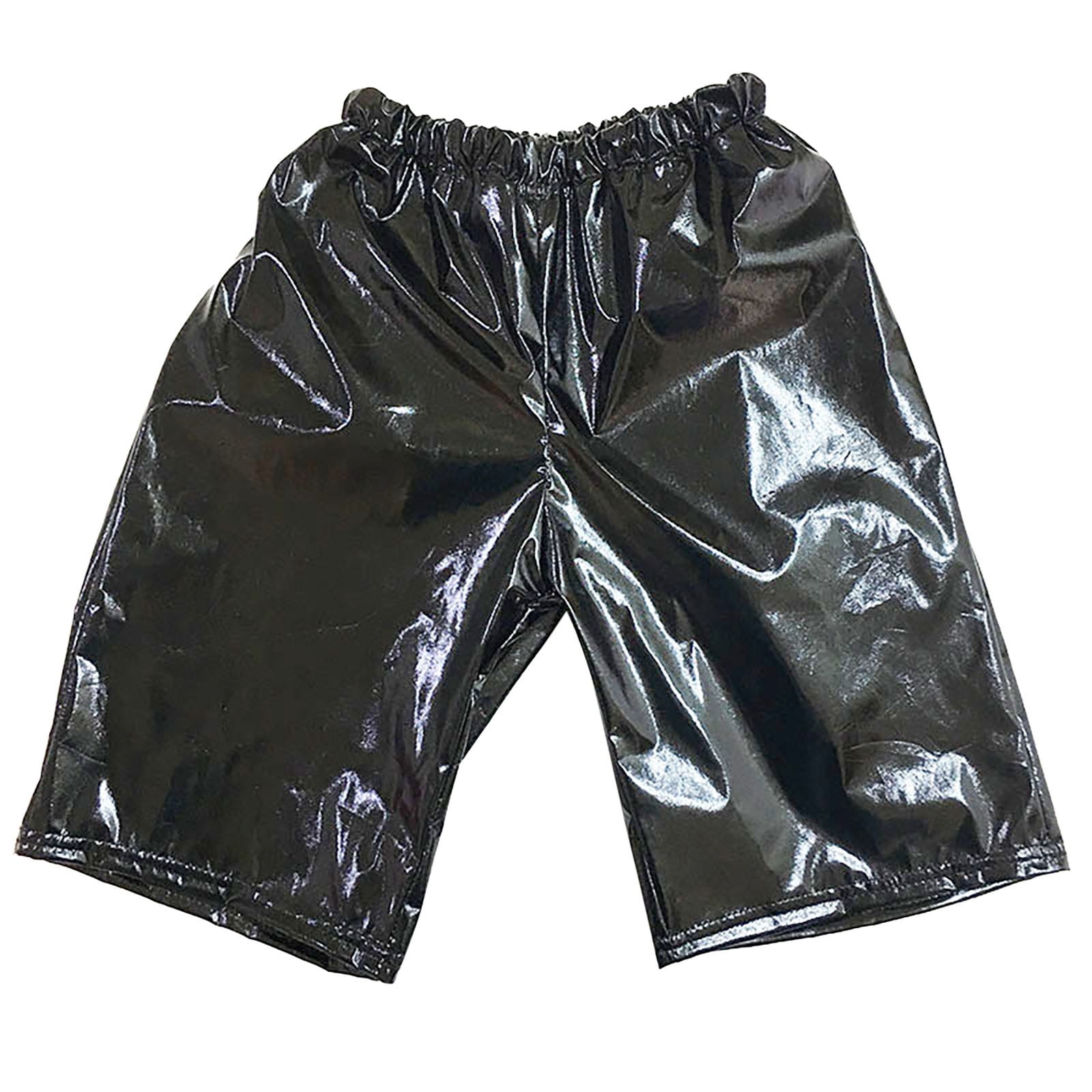 MEZZALL Girls Metallic Shorts Dance Outfits Shiny Hot Pants