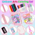 thumbnail image 2 of YOYTOO Unicorn Marker Sets For Kids, Art Supplies Craft Drawing Kits Stationary Set Markers Coloring Book with Pencils Case for Girls, 2 of 7