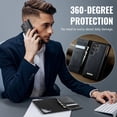 thumbnail image 6 of Magnetic 2 in 1 Detachable Wallet Case for Samsung Galaxy S22 Ultra with Card Holder Women Men, Retro PU Leather【RFID Blocking】Kickstand Shockproof Cover, 6 of 13