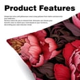 thumbnail image 2 of Peony Elegant Velvet Throw Pillows with Unique Patterns for Chair Pillow Covers & Throw Pillow - Set of 2, Available in 16x16, 18x18, & 20x20 inches for, 2 of 6