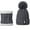 Gray, variant on Gustave Women's Soft Knitted Hat, Scarf & Glove Set, Gray, 2-Piece