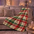 thumbnail image 6 of Classic Plaid Autumn Harvest, Festive autumn celebration Scene, Warm Flannel Blanket for Living Room and Reading Nook with Detailed Artwork, Art Lovers person's Day Gift, Artistic Home Decor, 6 of 9