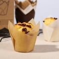 thumbnail image 4 of Nordic Paper 100pcs Large Size White Tulip Cupcake Liners for Baking Cups EU Parchment paper Tulip Muffin Liners, Cupcake Wrapper for Party, Christmas, 4 of 4