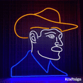 thumbnail image 2 of Craftnamesign Cowboy Neon Sign, Men Cave Decor, Cowboy Lover Gifts, 2 of 4